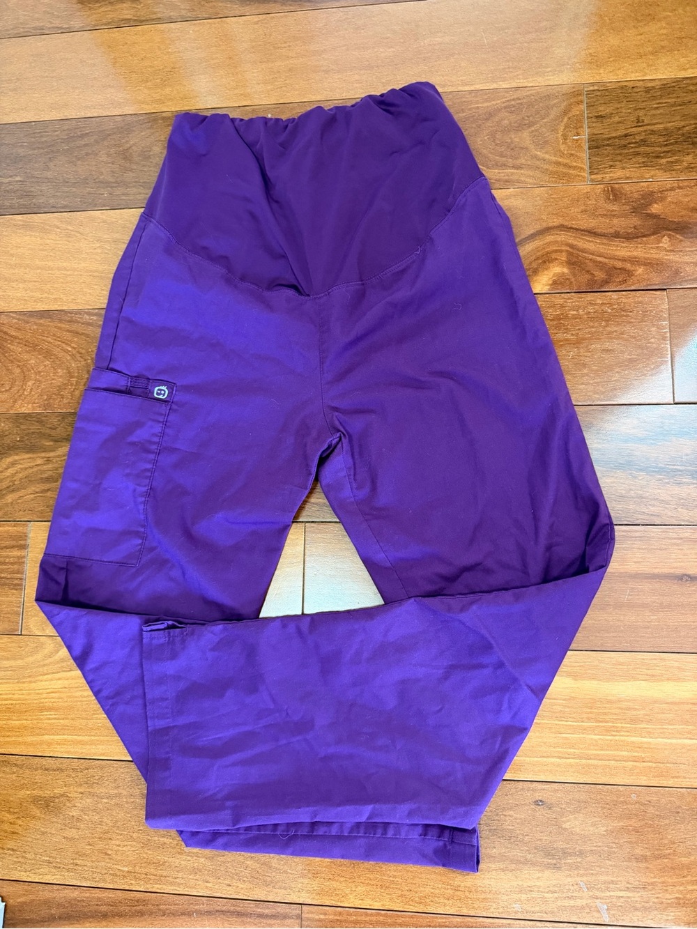 WonderWink Women’s Purple Maternity Scrub Trousers